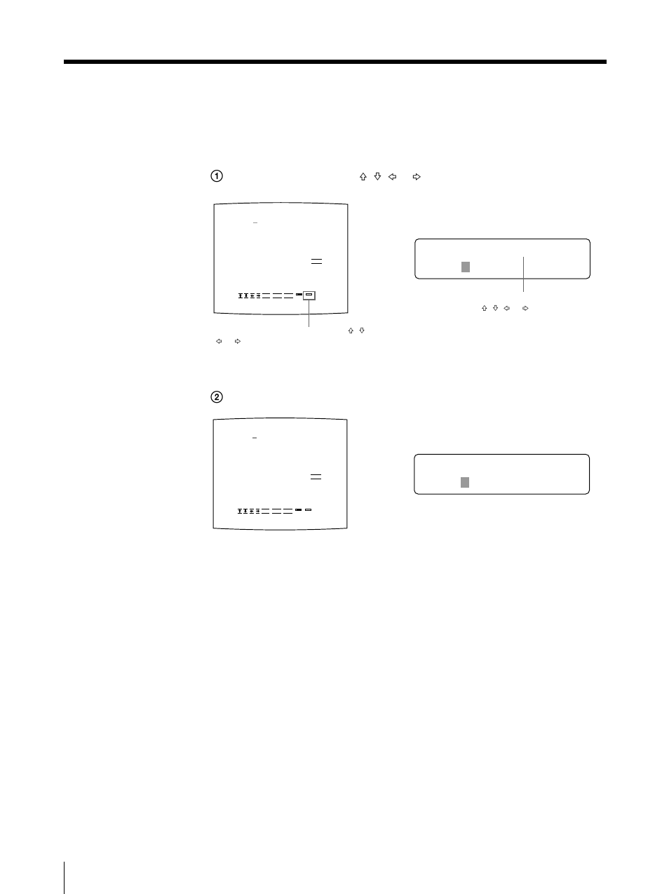 Making printouts with a caption (continued), Ac e bc . on <on > 5, Ac e bc . of f <on > 5 | Sony UP-50 User Manual | Page 62 / 428