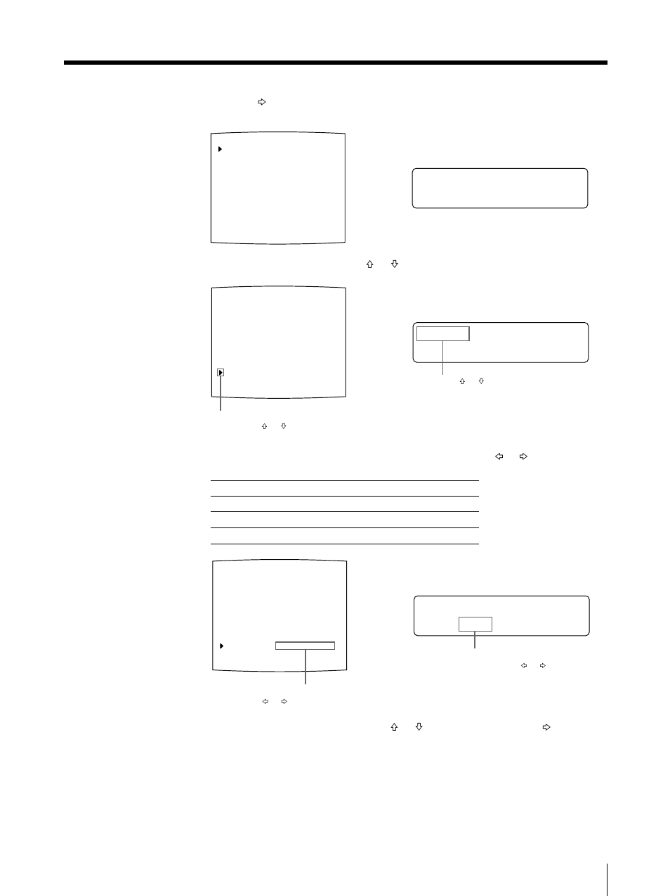 Fprn unc t i on s e tup, S e t up, Select clear by pressing the f or f button | Sony UP-50 User Manual | Page 65 / 428
