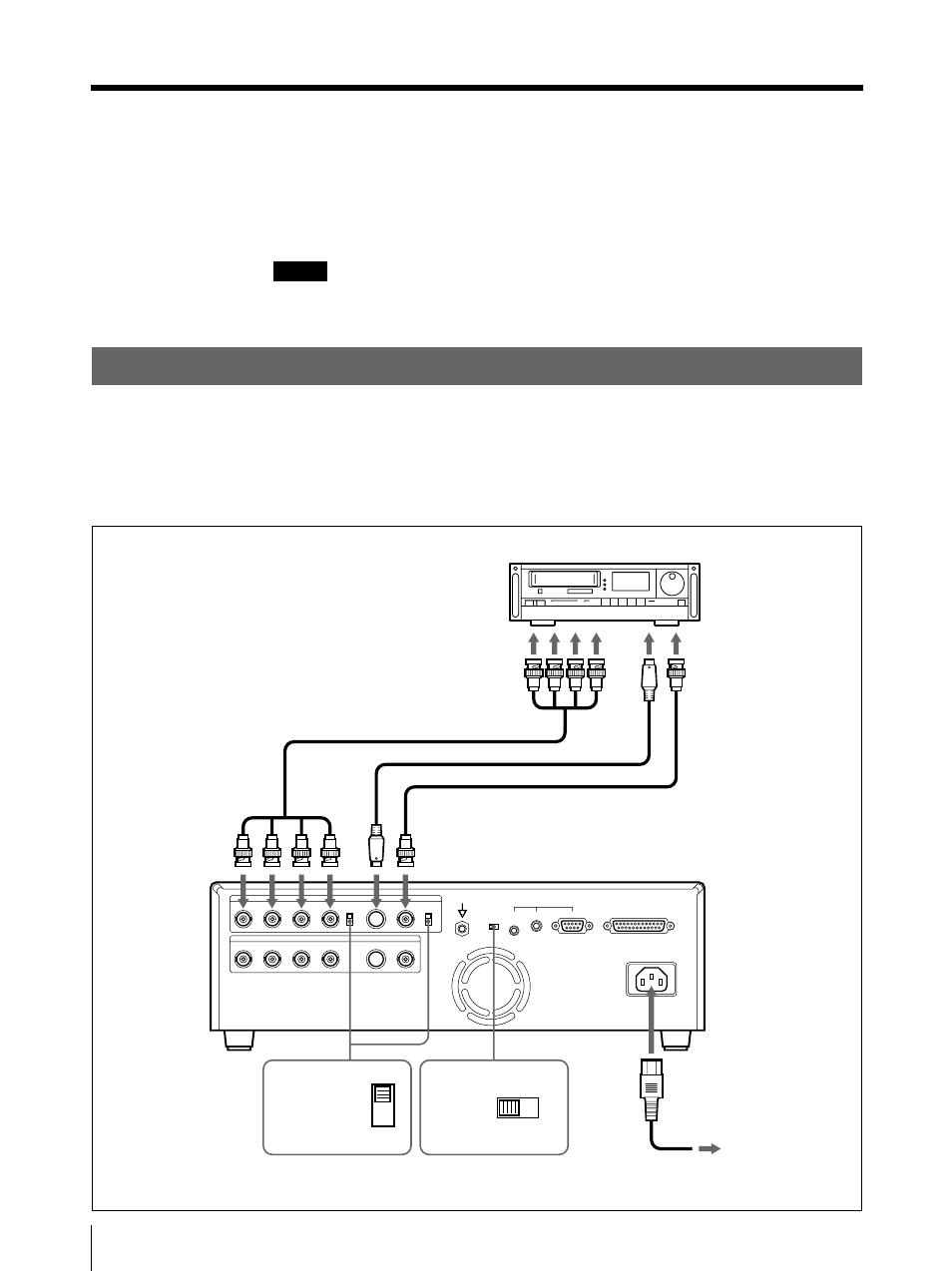 Connections, Making connections for capturing video images | Sony UP-50 User Manual | Page 74 / 428