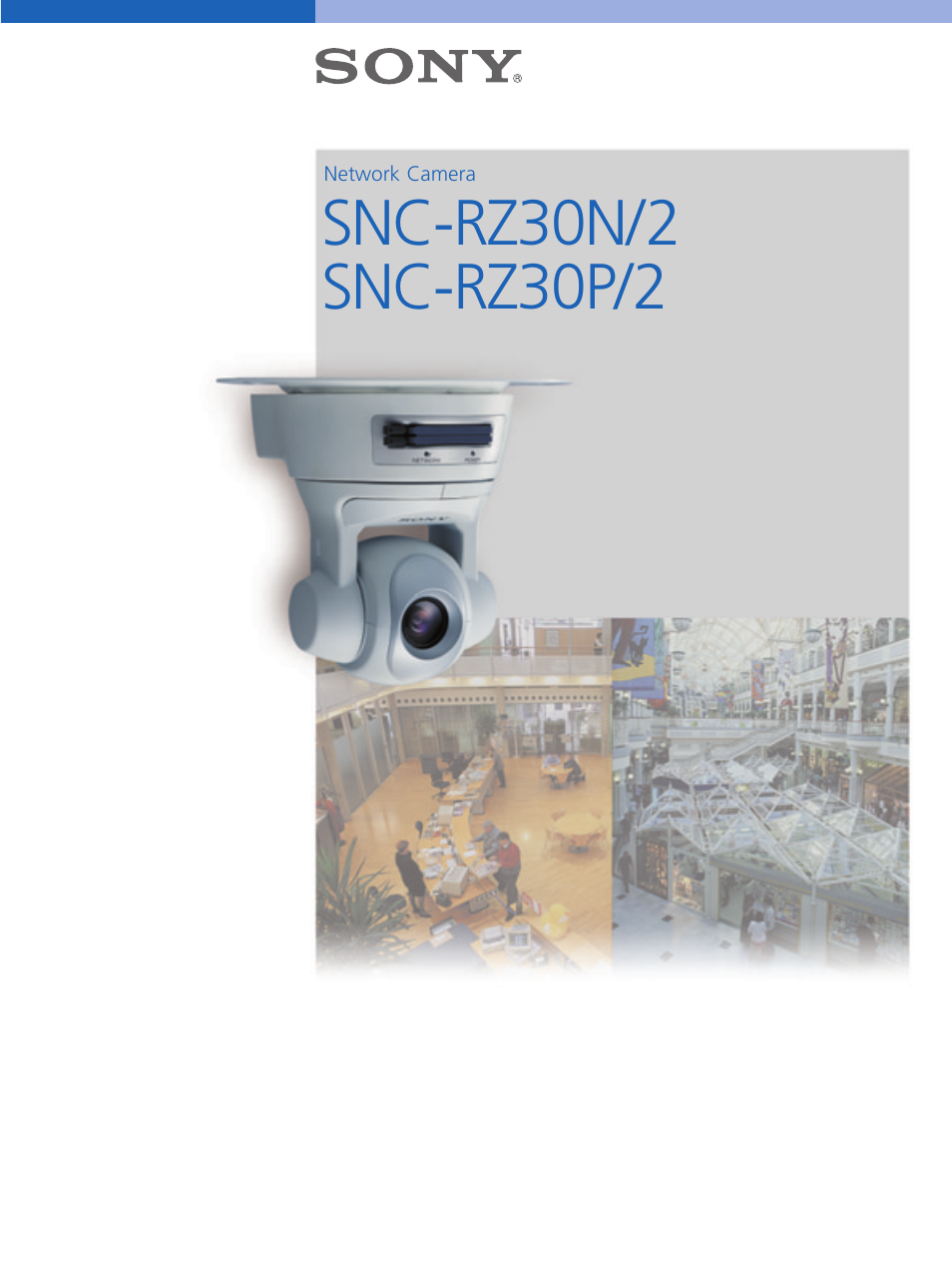 Sony SNC-RZ30P/2 User Manual | 8 pages