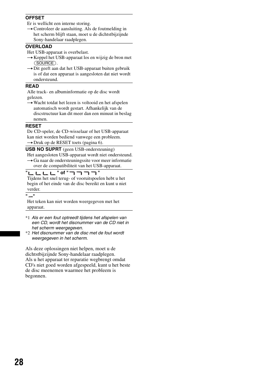 Sony CDX-M60UI User Manual | Page 136 / 140