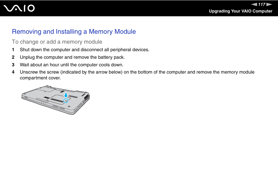 Sony USER GUIDE V G N - C S 2 0 0 User Manual | Page 117 / 184