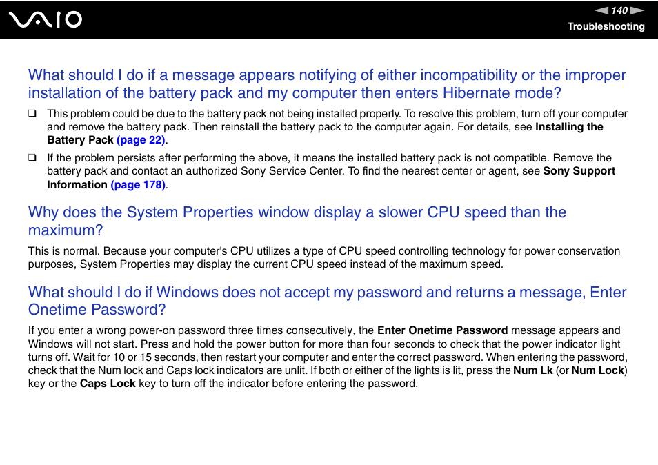 Sony USER GUIDE V G N - C S 2 0 0 User Manual | Page 140 / 184