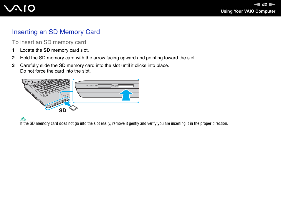 Sony USER GUIDE V G N - C S 2 0 0 User Manual | Page 62 / 184