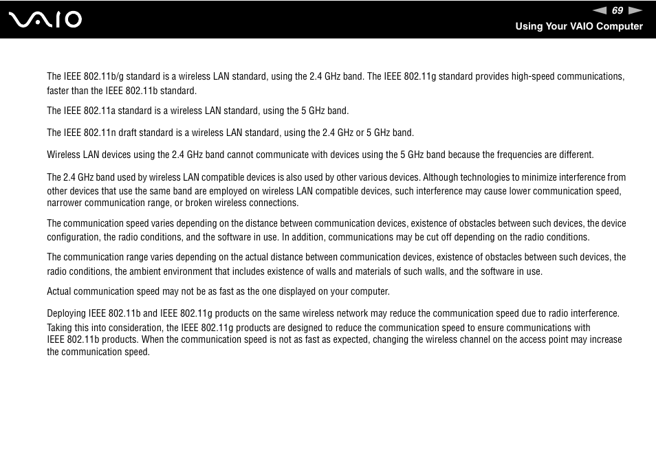 Sony USER GUIDE V G N - C S 2 0 0 User Manual | Page 69 / 184