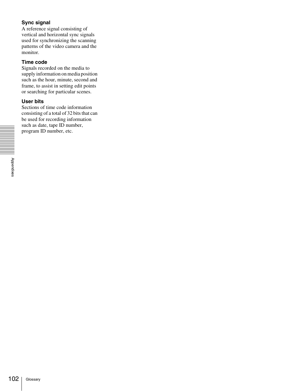 Sony DSR-DR1000A User Manual | Page 102 / 105