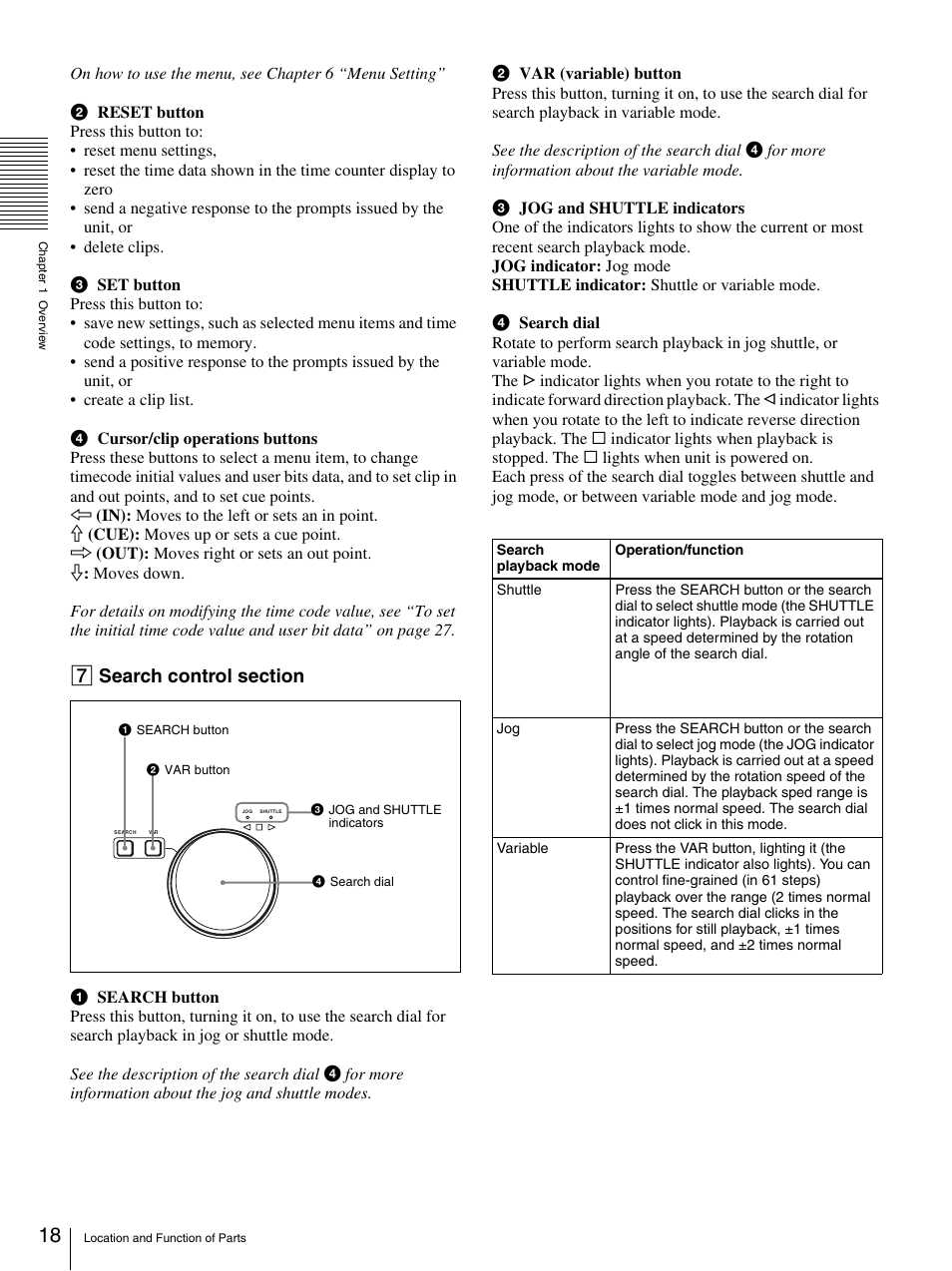 Sony DSR-DR1000A User Manual | Page 18 / 105