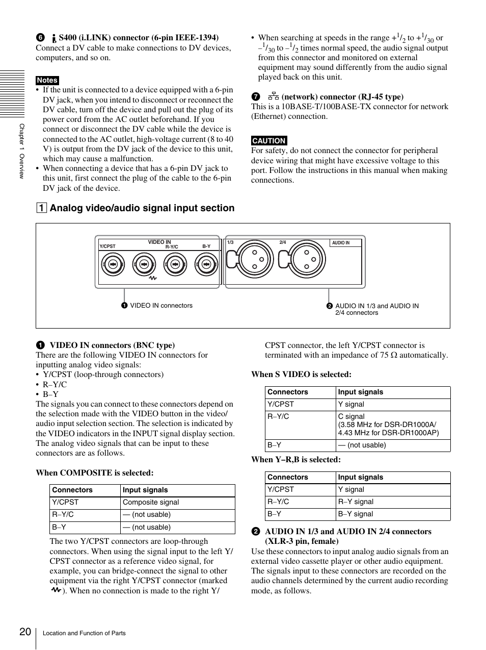 Sony DSR-DR1000A User Manual | Page 20 / 105