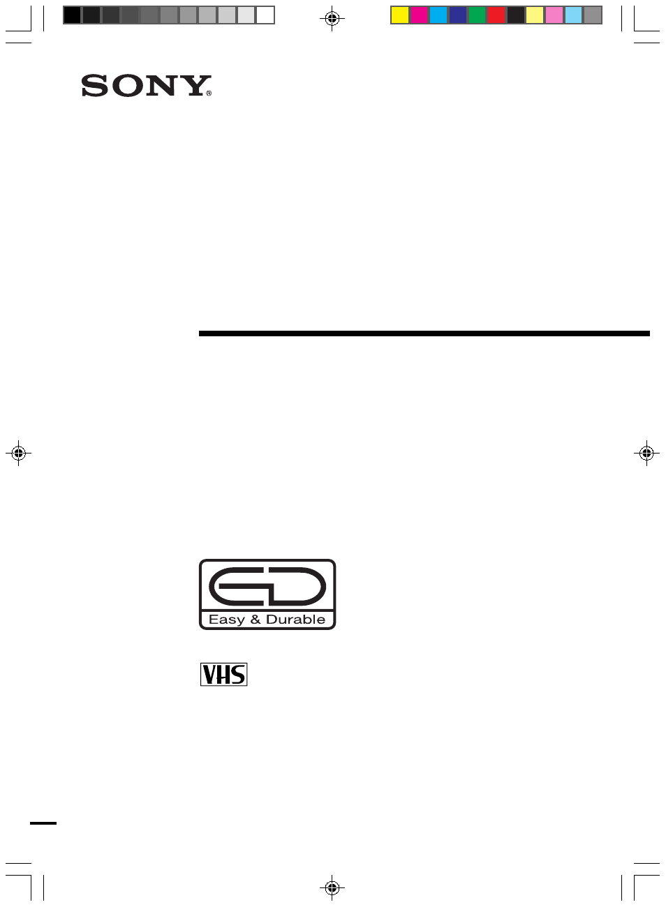 Sony SLV-ED313ME User Manual | 53 pages