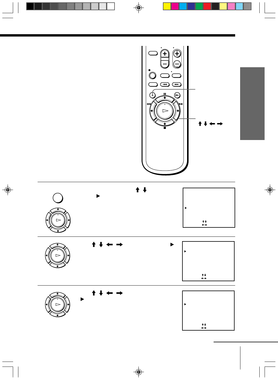 Presetting all receivable channels automatically, Getting started, Ok m / m / < / , menu continued | Sony SLV-ED313ME User Manual | Page 11 / 53