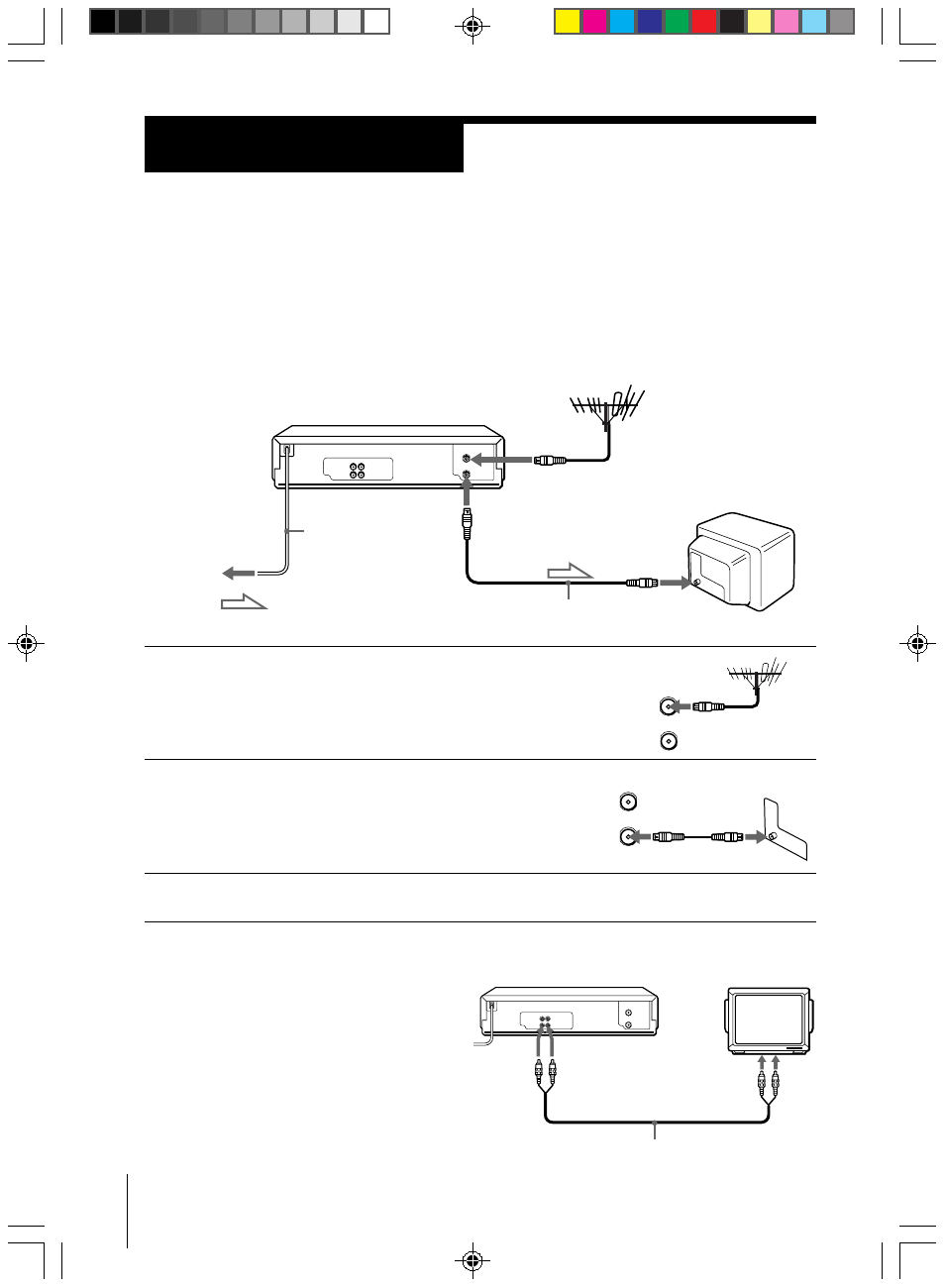 Connecting the vcr, Step 3, Additional connections | Connecting the aerial | Sony SLV-ED313ME User Manual | Page 6 / 53