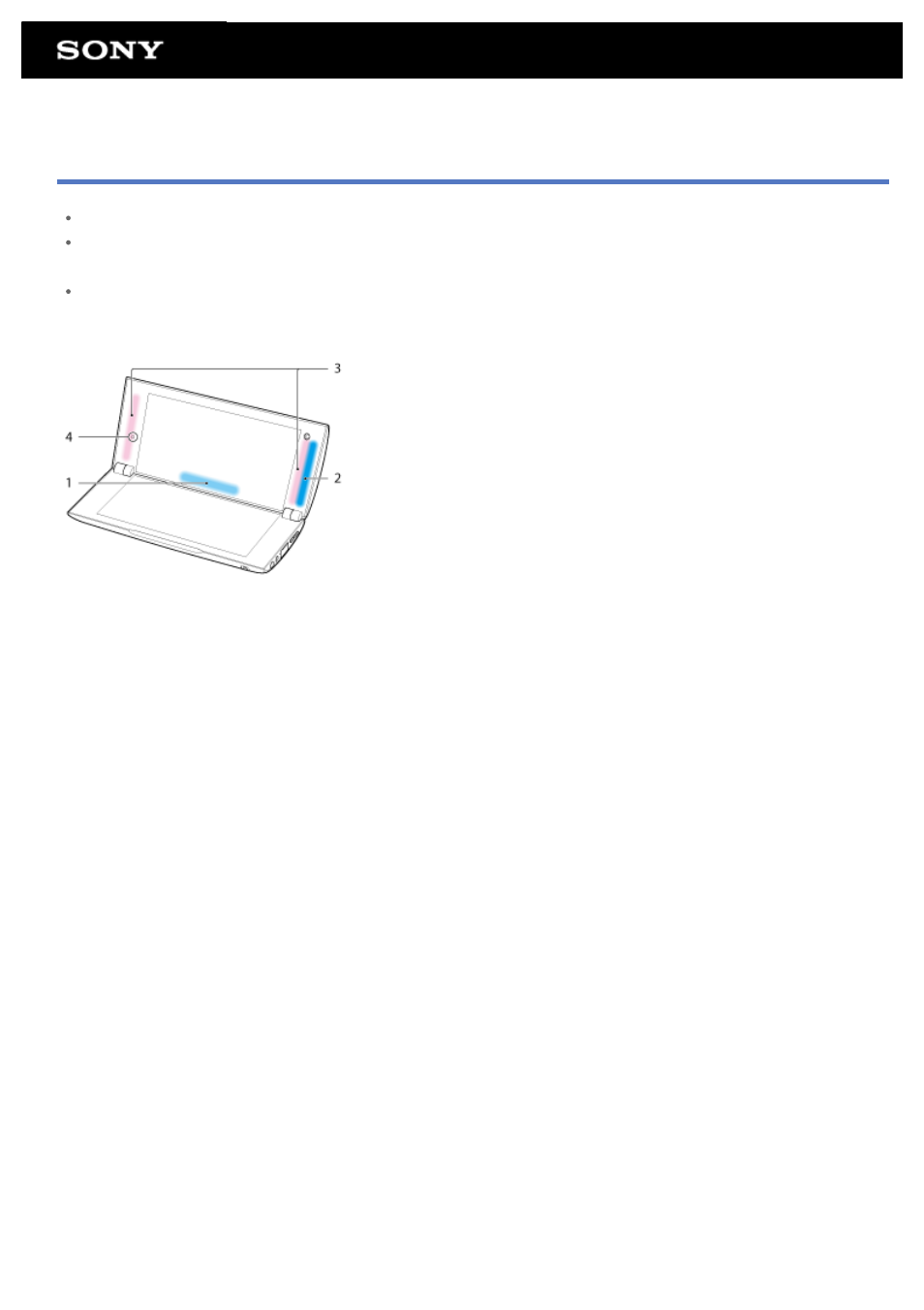 Notes on holding your tablet device | Sony SGPT21 User Manual | Page 44 / 168