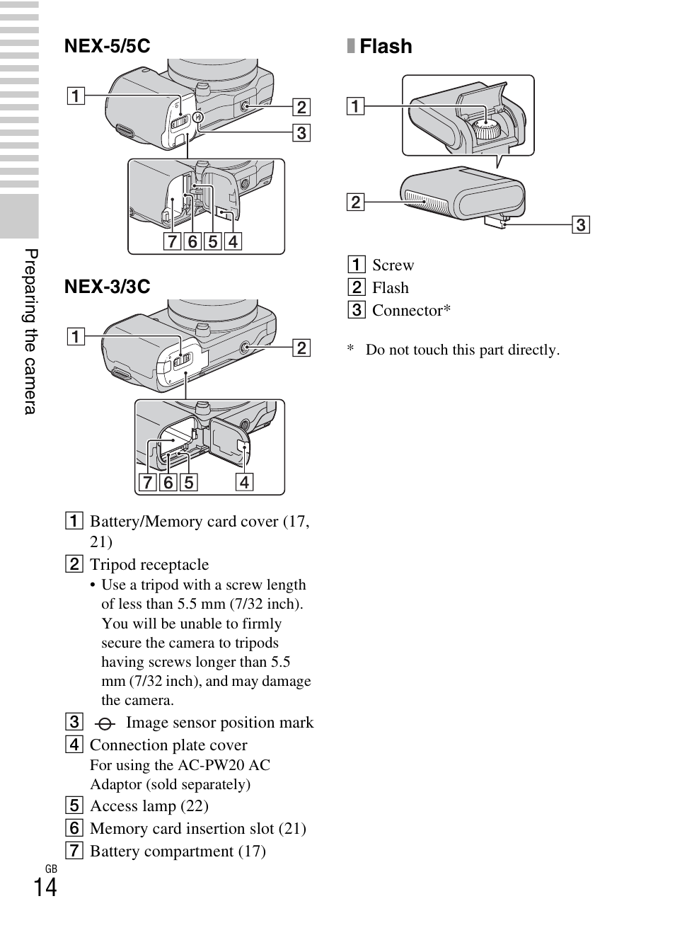 Xflash | Sony NEX-5 User Manual | Page 14 / 82