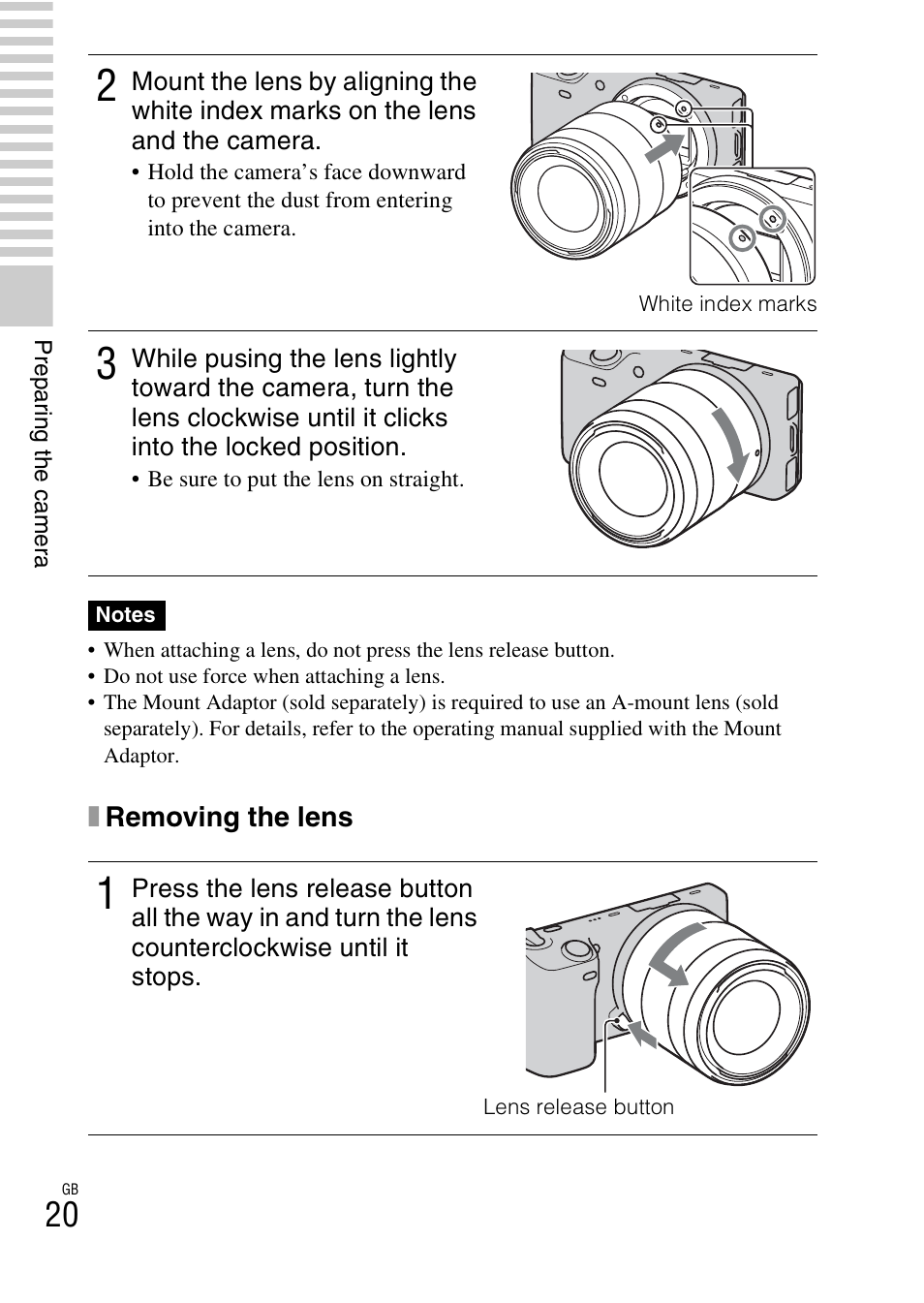 Ton (20) | Sony NEX-5 User Manual | Page 20 / 82