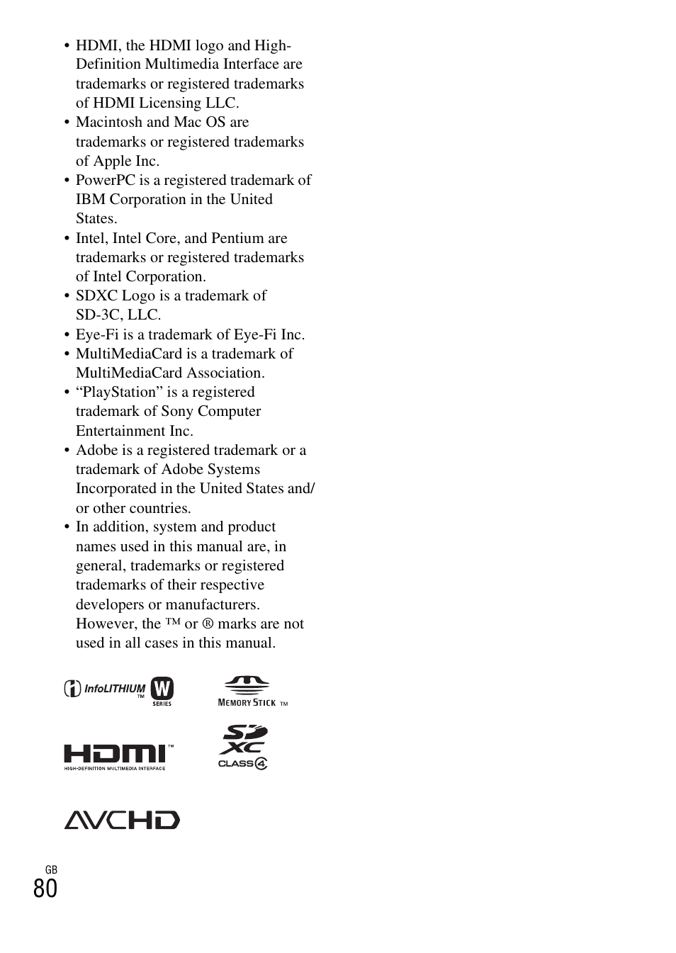 Sony NEX-5 User Manual | Page 80 / 82