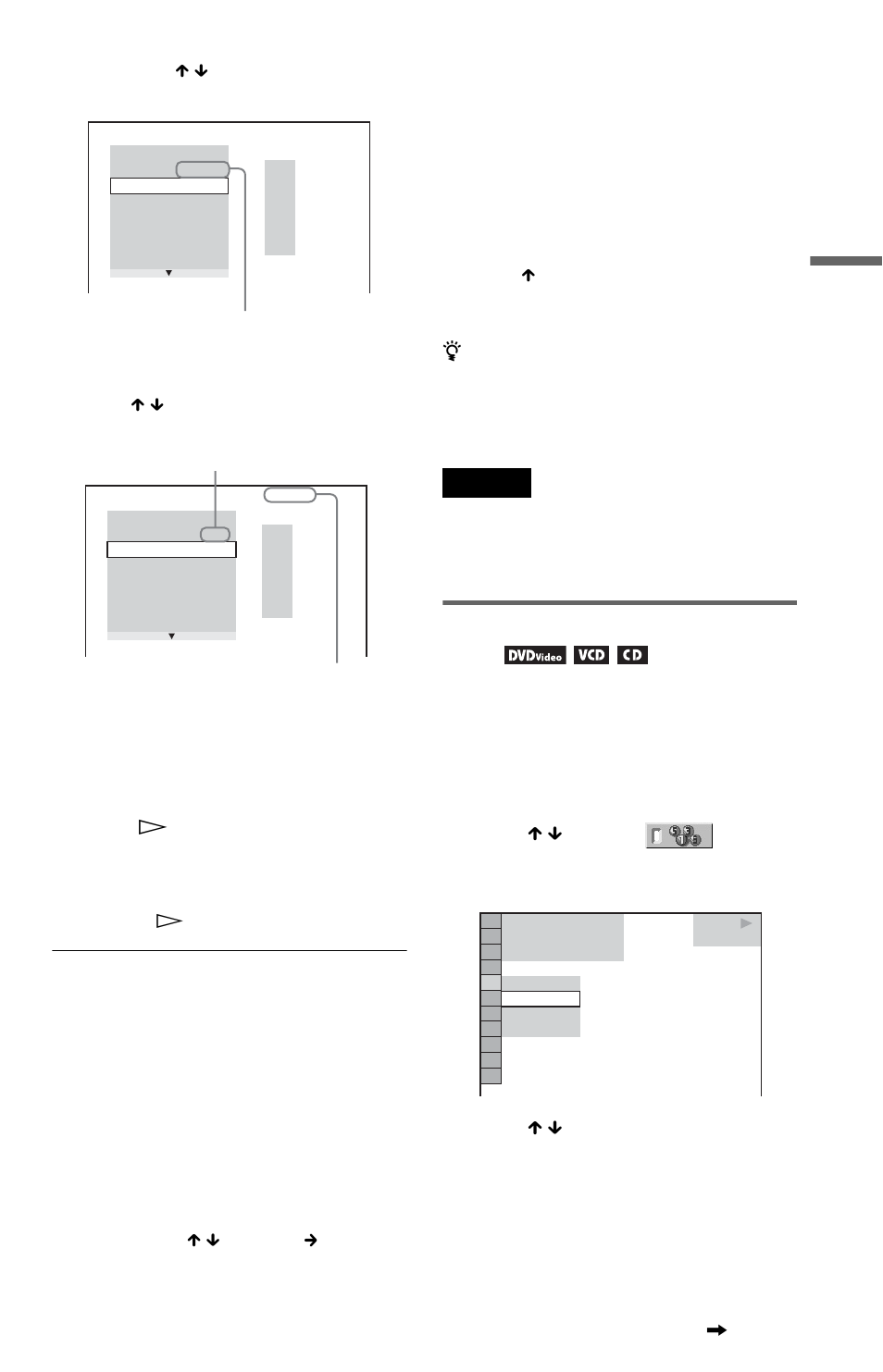 Playing in random order (shuffle play) | Sony DVP-NS15 User Manual | Page 25 / 66