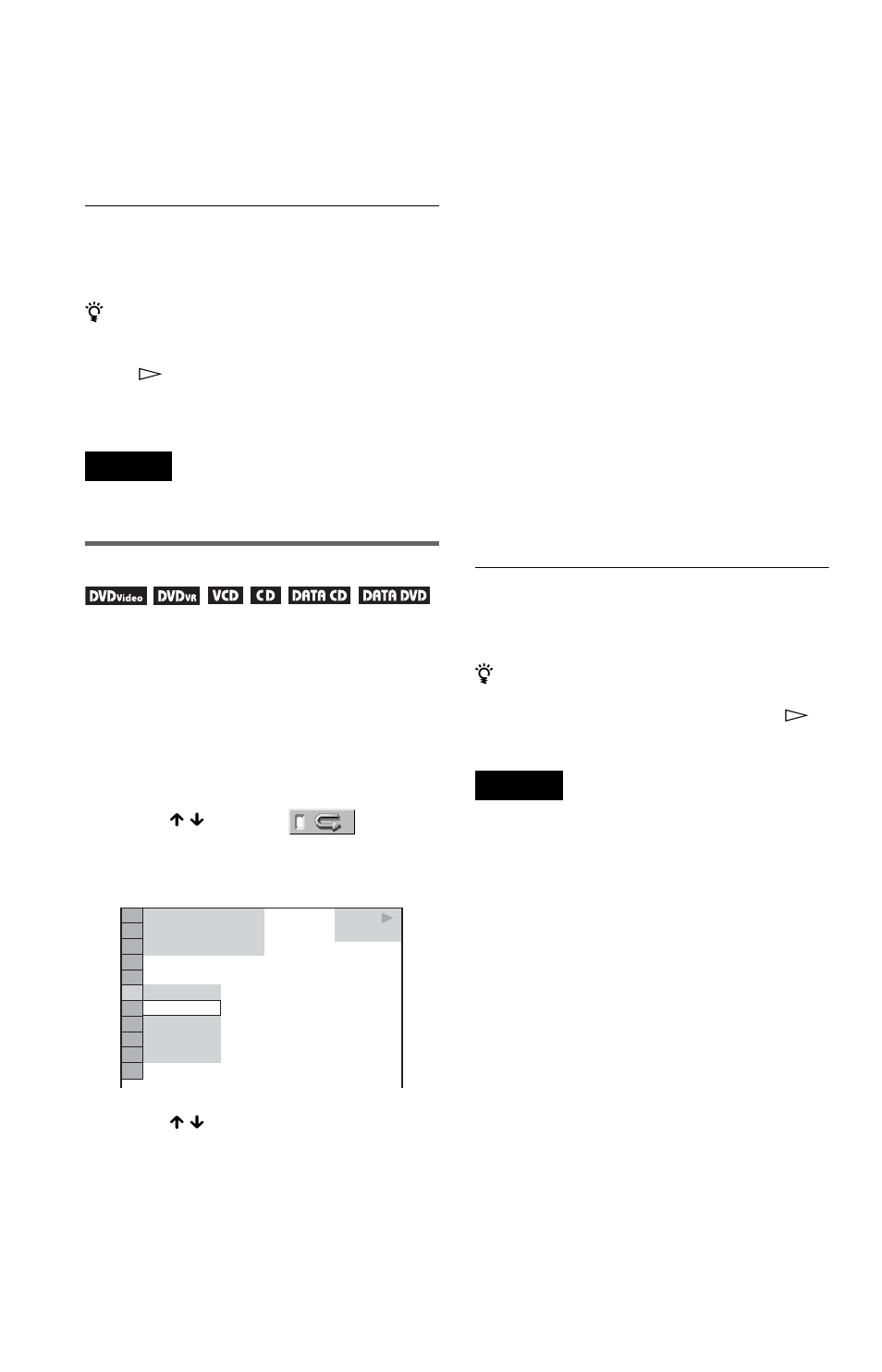Playing repeatedly (repeat play) | Sony DVP-NS15 User Manual | Page 26 / 66
