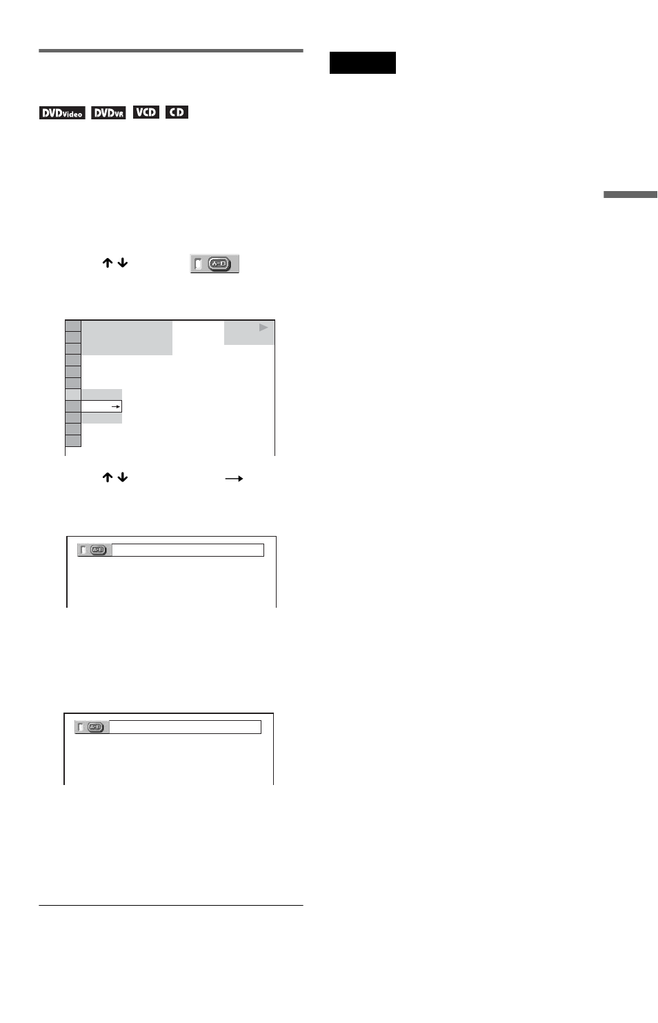 Repeating a specific portion (a-b repeat play) | Sony DVP-NS15 User Manual | Page 27 / 66