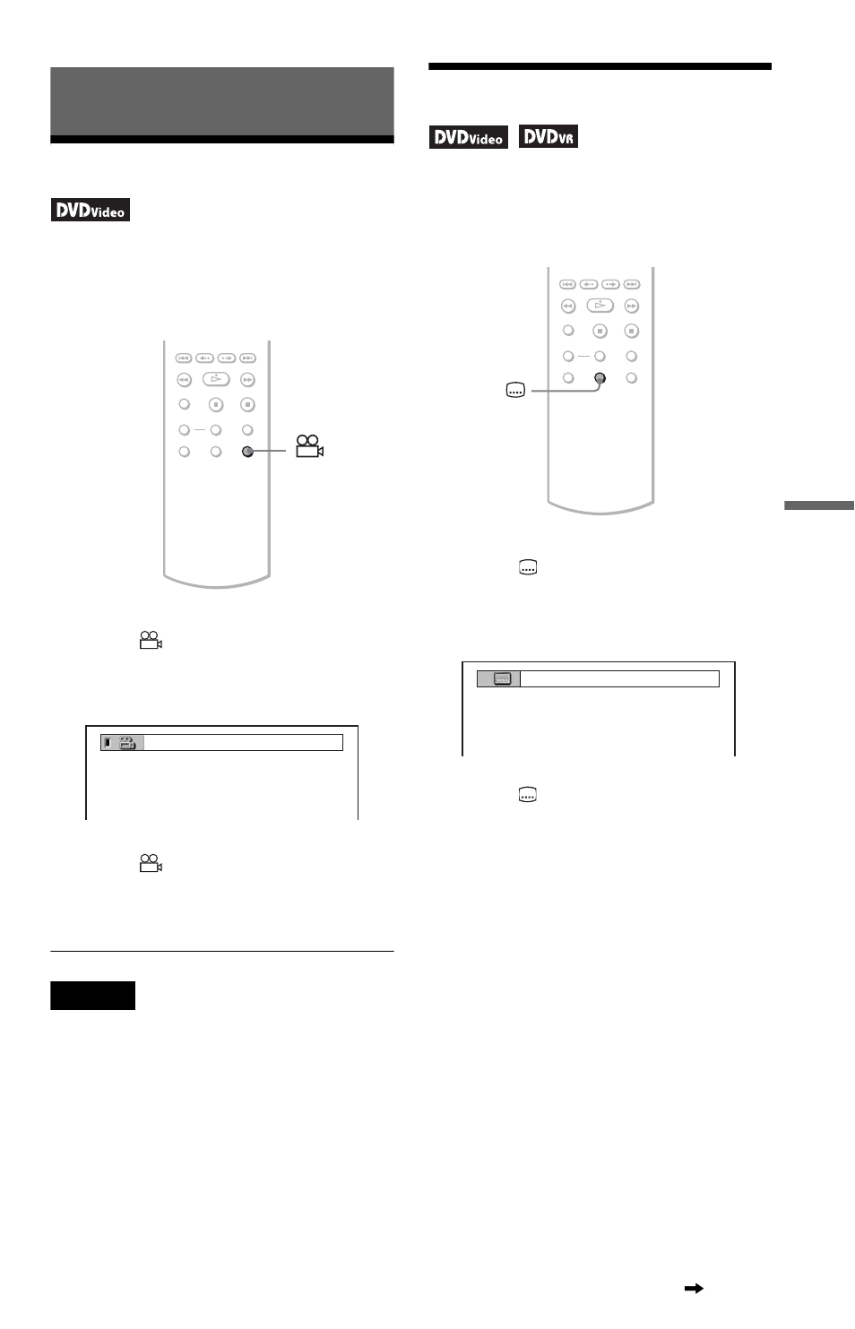 L0 - enjoying movies, L1 - changing the angles, L1 - displaying the subtitles | Enjoying movies, Changing the angles displaying the subtitles, Changing the angles, Displaying the subtitles | Sony DVP-NS15 User Manual | Page 37 / 66