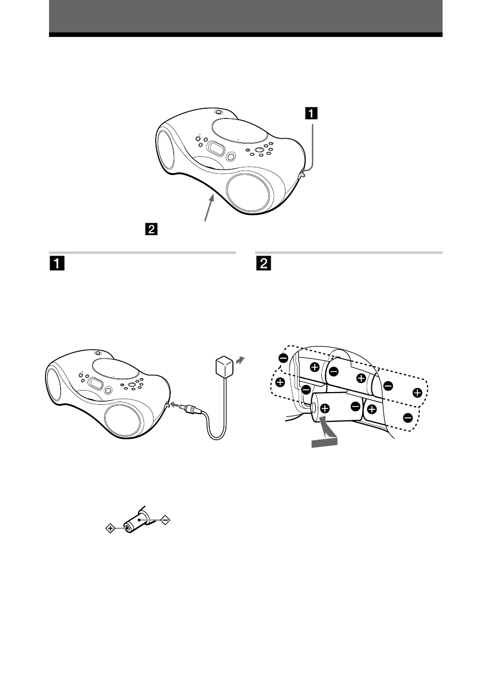 Setting up, Choosing the power sources | Sony ZS-X3CP User Manual | Page 18 / 28