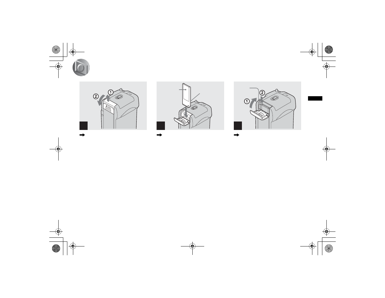 Shooting still images, Inserting and removing a “memory stick, Inserting and removing a | Memory stick | Sony DSC-P71 User Manual | Page 23 / 108