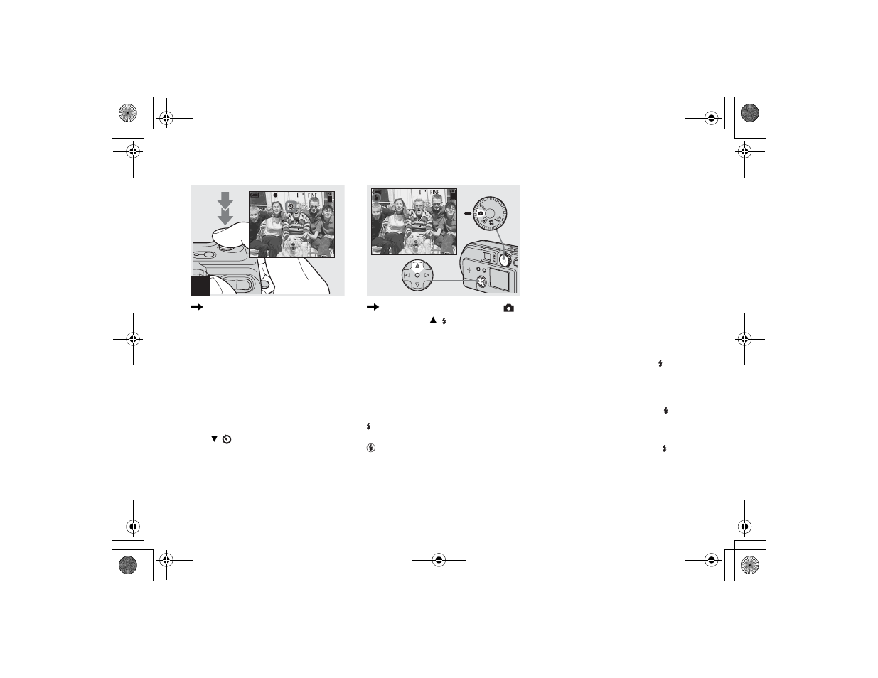 Selecting a flash mode | Sony DSC-P71 User Manual | Page 30 / 108