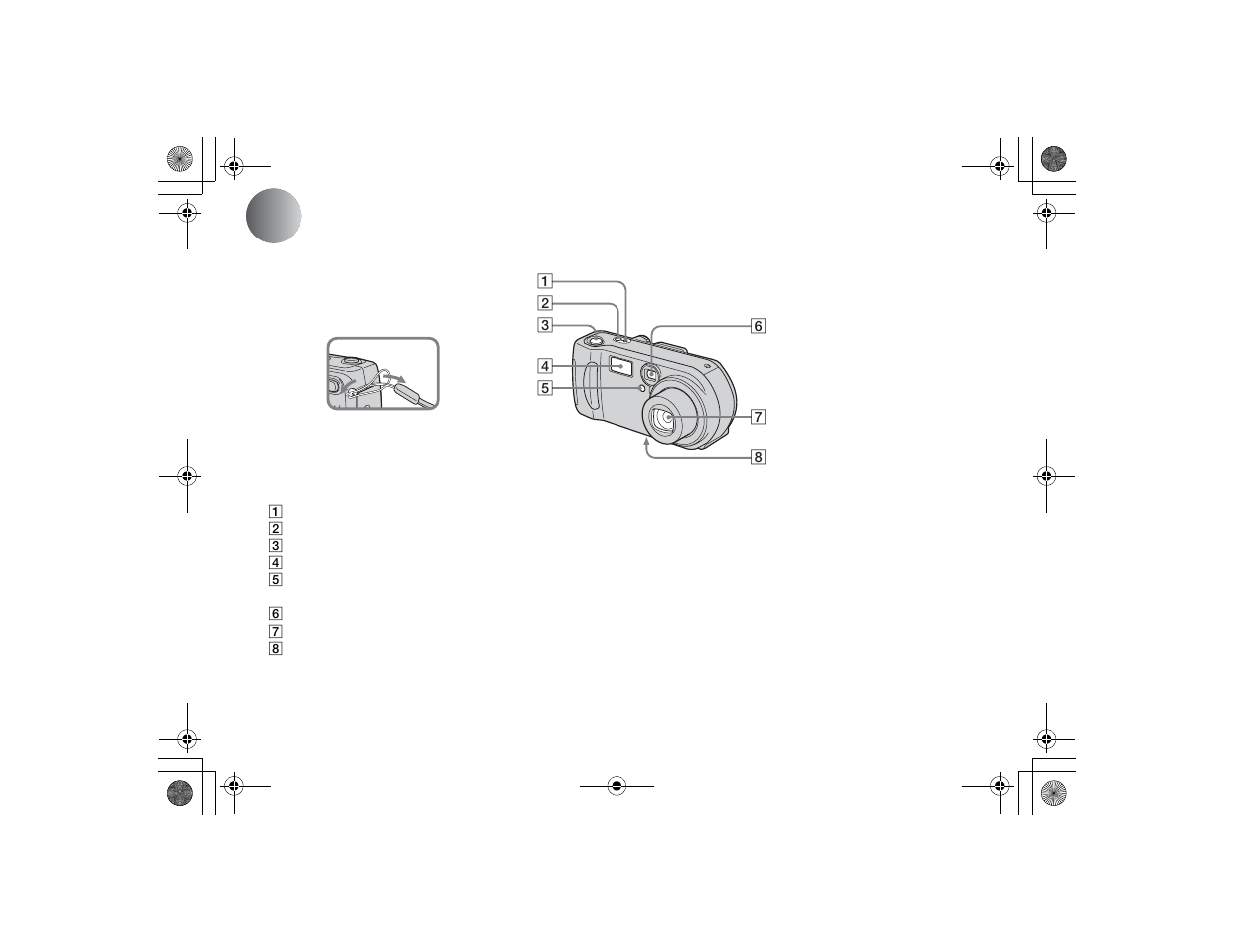 Identifying the parts (dsc-p71), Identifying the parts | Sony DSC-P71 User Manual | Page 8 / 108