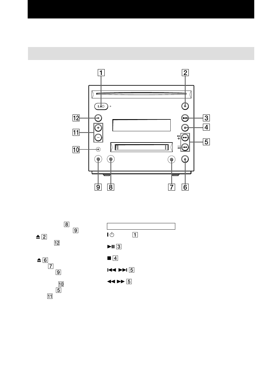 Parts identification, Main unit | Sony CMT-C7NT User Manual | Page 4 / 64