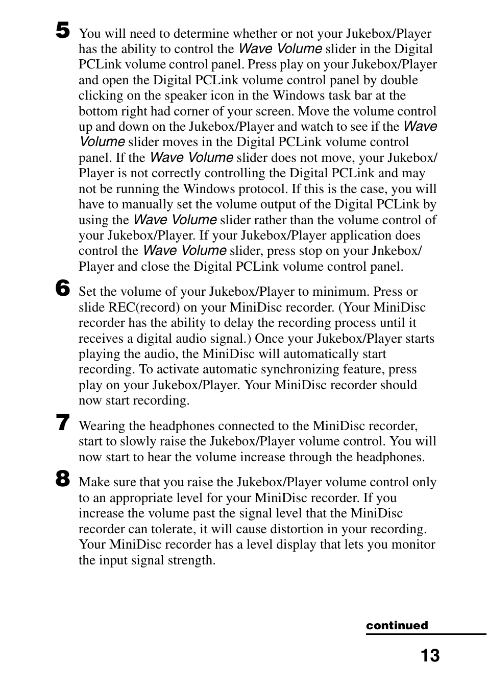 Sony DG2 User Manual | Page 13 / 20