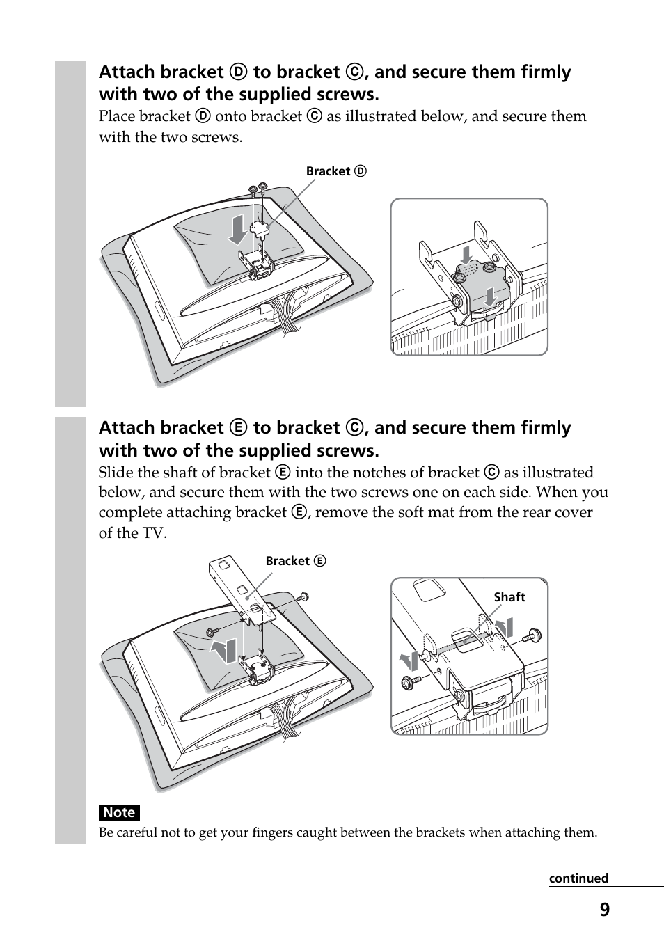 Sony SU-W210 User Manual | Page 9 / 148