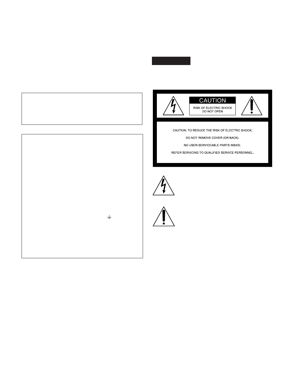 Warning | Sony PVW-2800P User Manual | Page 2 / 2