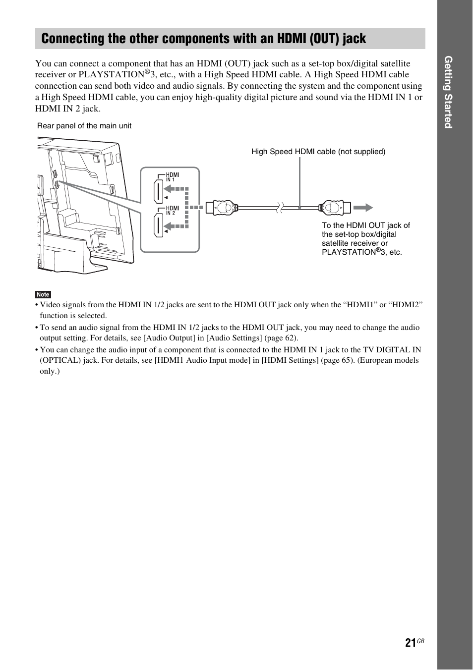 E 21 | Sony BDV-L800 User Manual | Page 21 / 84