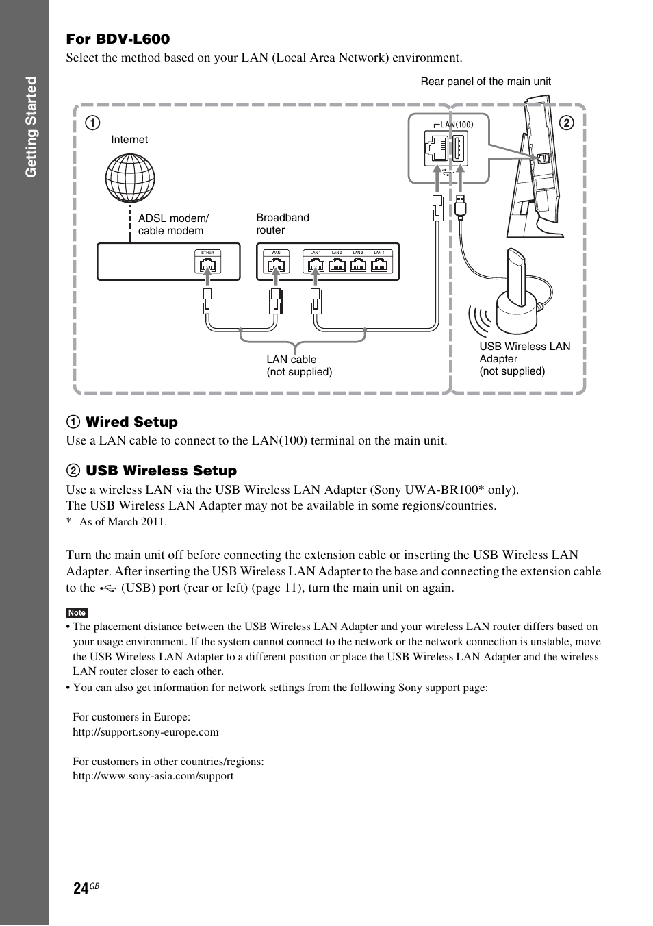 Sony BDV-L800 User Manual | Page 24 / 84