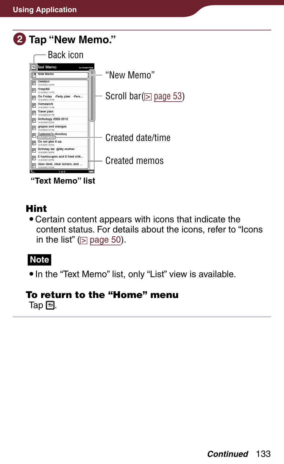 Sony Reader Daily Edition 4-174-983-12(1) User Manual | Page 133 / 202