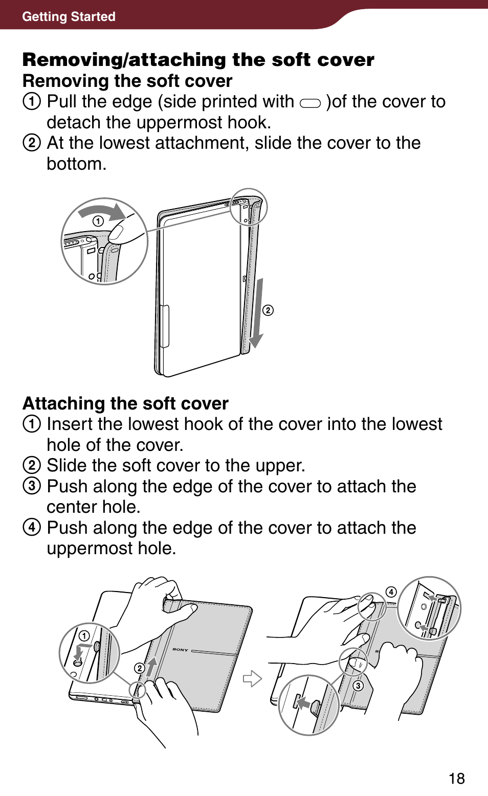 Sony Reader Daily Edition 4-174-983-12(1) User Manual | Page 18 / 202