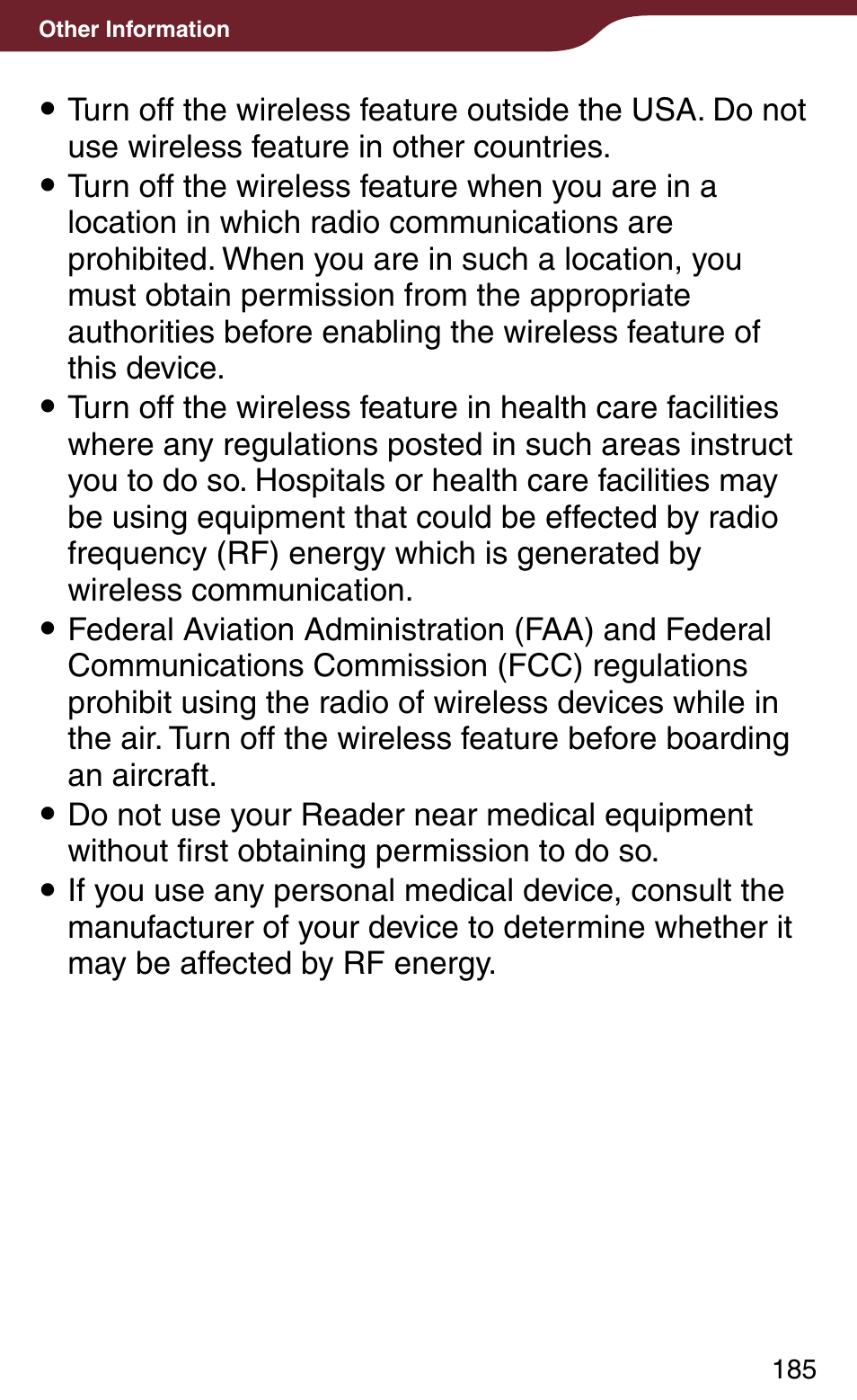 Sony Reader Daily Edition 4-174-983-12(1) User Manual | Page 185 / 202