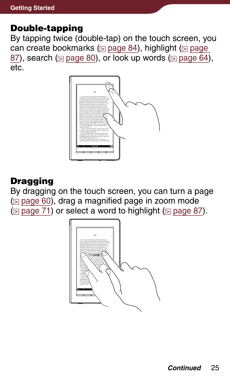 Sony Reader Daily Edition 4-174-983-12(1) User Manual | Page 25 / 202