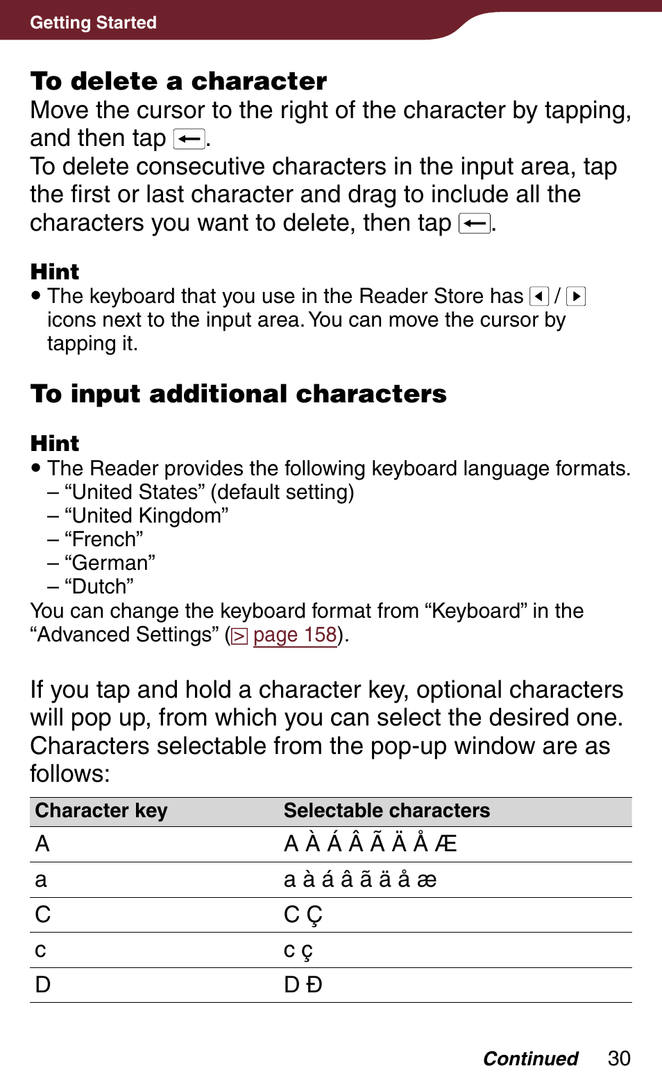 Sony Reader Daily Edition 4-174-983-12(1) User Manual | Page 30 / 202