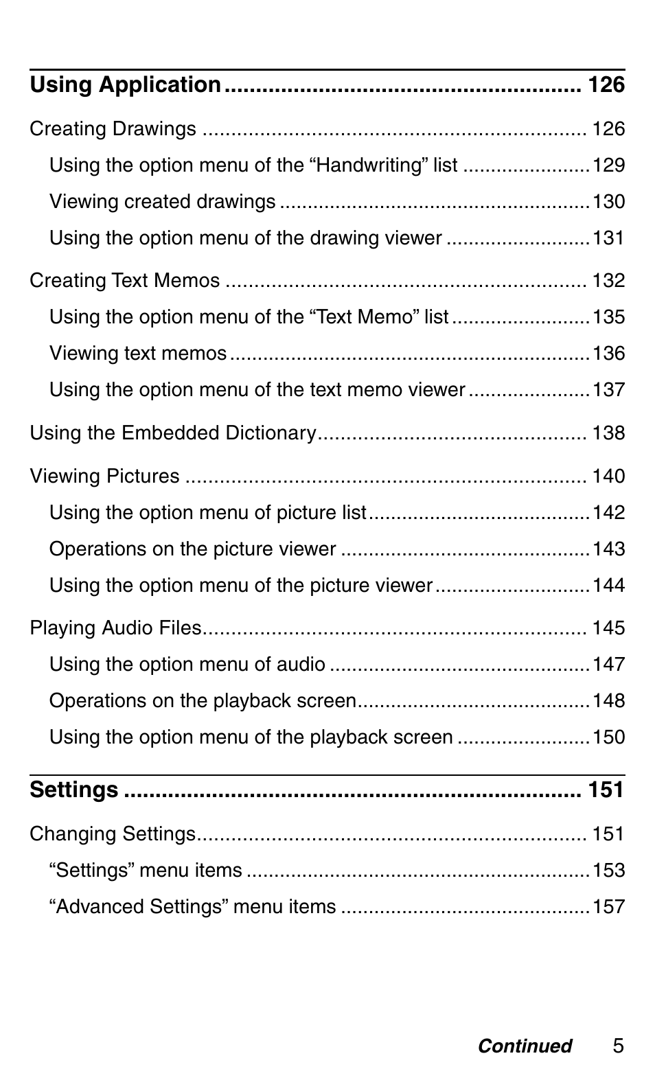 Sony Reader Daily Edition 4-174-983-12(1) User Manual | Page 5 / 202