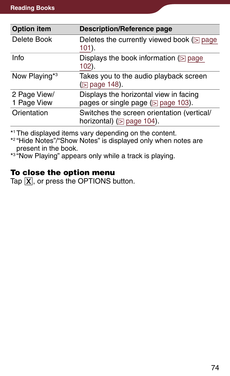 Sony Reader Daily Edition 4-174-983-12(1) User Manual | Page 74 / 202