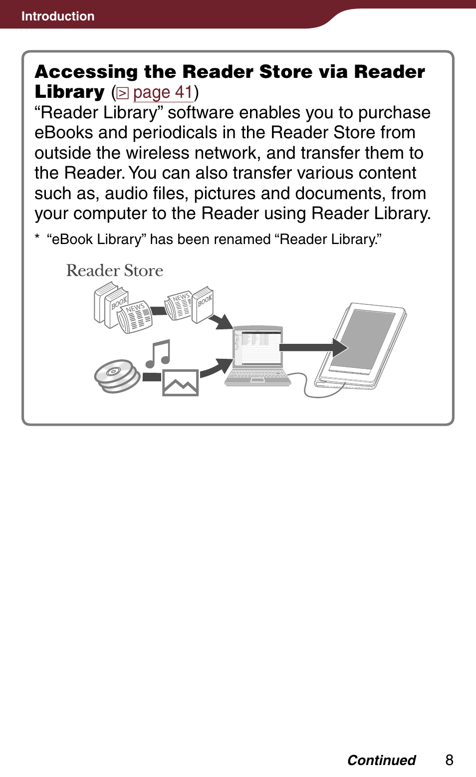 Sony Reader Daily Edition 4-174-983-12(1) User Manual | Page 8 / 202