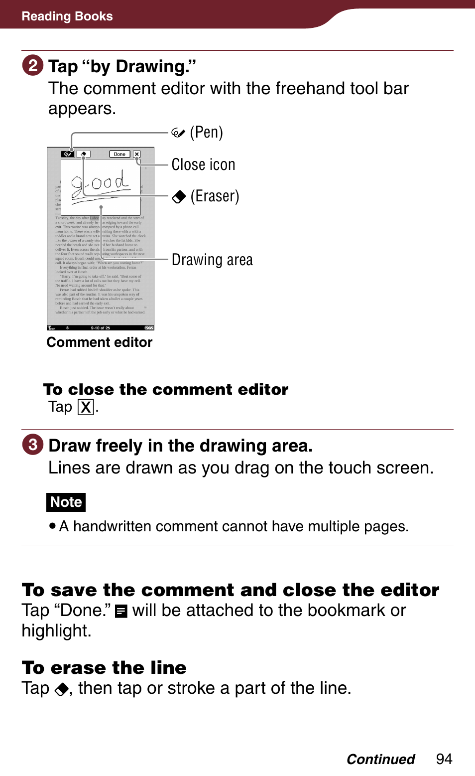 Sony Reader Daily Edition 4-174-983-12(1) User Manual | Page 94 / 202