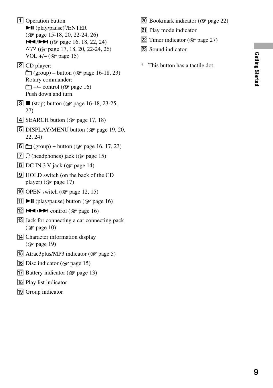 Sony D-NE321CK User Manual | Page 9 / 35