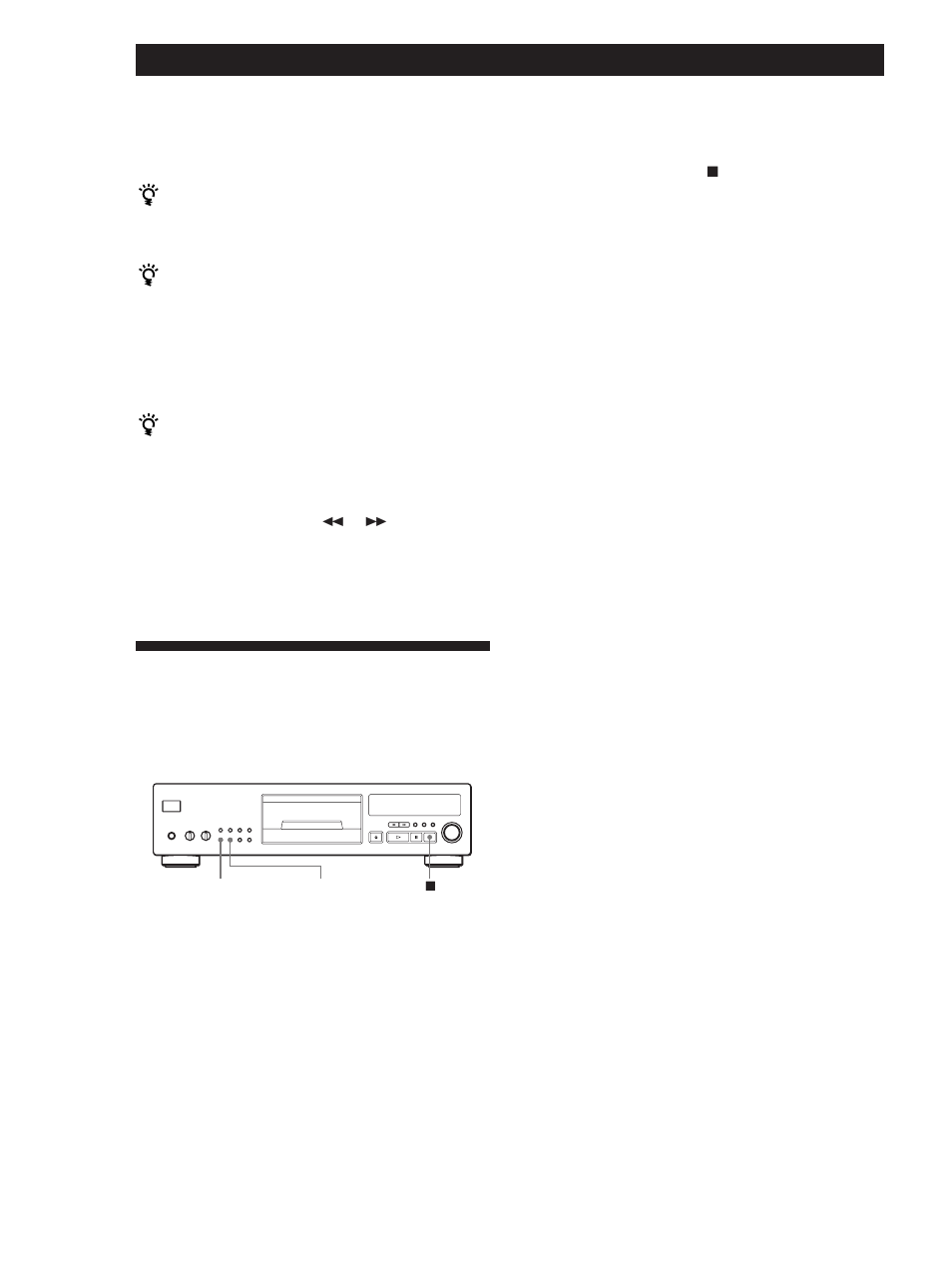 Quelques conseils utiles pour l’enregistrement, Enregistrement de disques compacts | Sony CDP-XB720 User Manual | Page 38 / 64