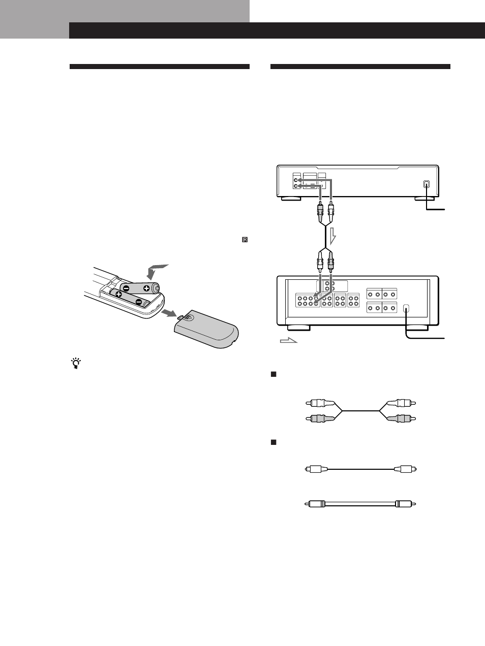 Conexión del sistema, Desembalaje, Procedimientos iniciales | Descripción general, Inserción de pilas en el mando a distancia | Sony CDP-XB720 User Manual | Page 44 / 64