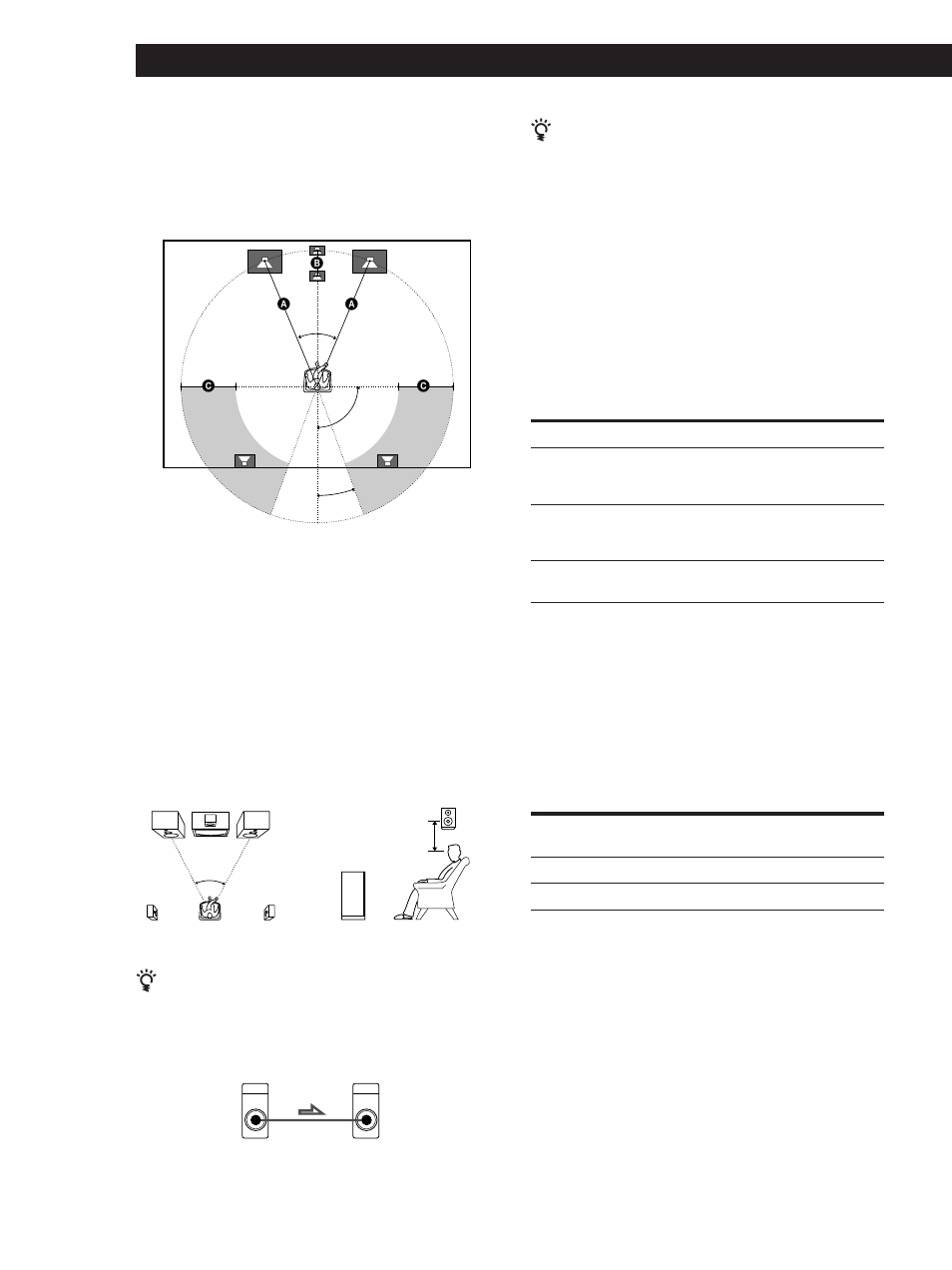 Hooking up the system, Selecting the speaker system | Sony STR-DE1015G User Manual | Page 10 / 68