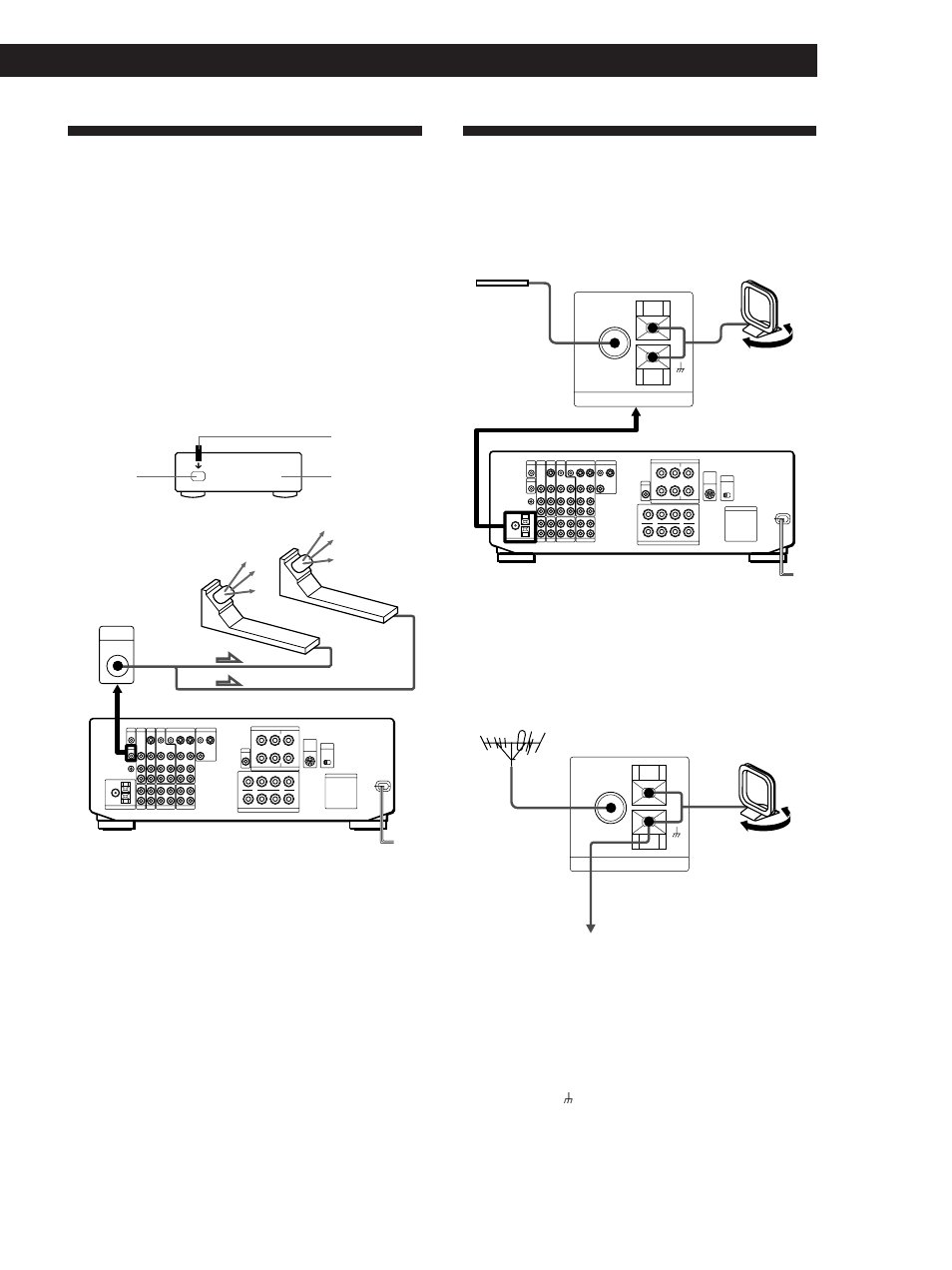 Antenna hookups, Infrared (ir) repeater hookups, Getting started hooking up the system | Connecting an outdoor antenna | Sony STR-DE1015G User Manual | Page 7 / 68
