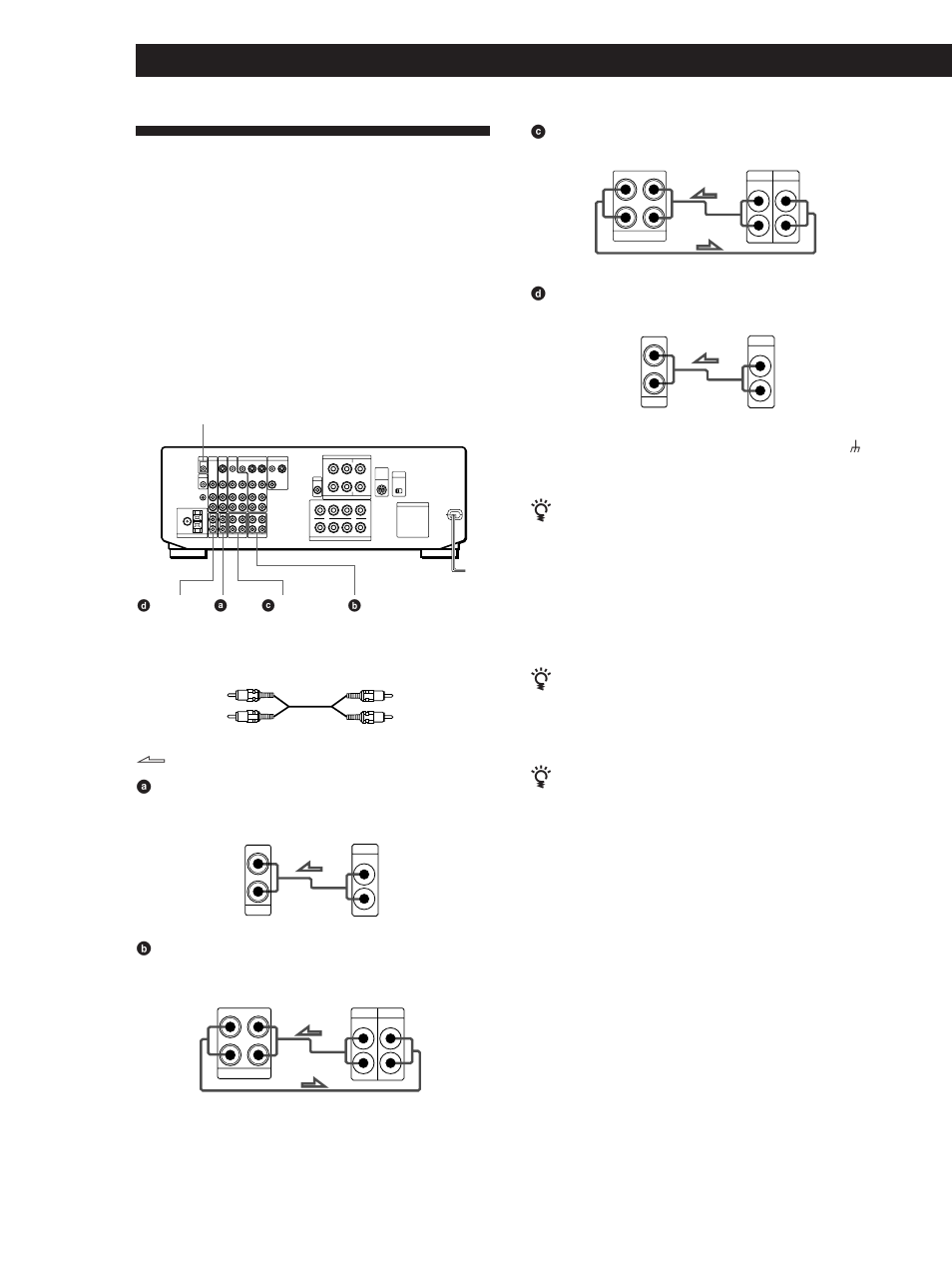 Audio component hookups, Hooking up the system, What cords will i need | Sony STR-DE1015G User Manual | Page 8 / 68