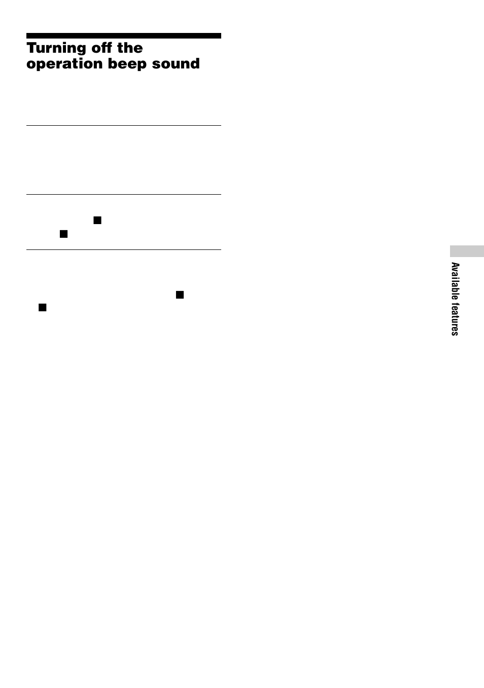 Turning off the operation beep sound, 13 turning off the operation beep sound | Sony D-EJ623 User Manual | Page 13 / 24