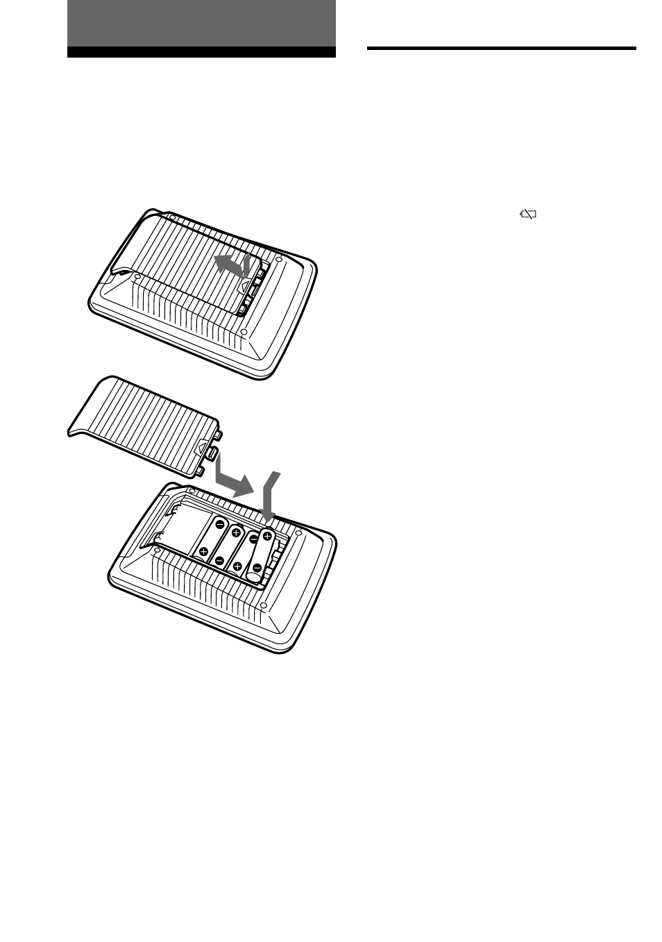 Getting started, Installing the batteries, When to replace the batteries | Sony RM-AV2100B User Manual | Page 6 / 76